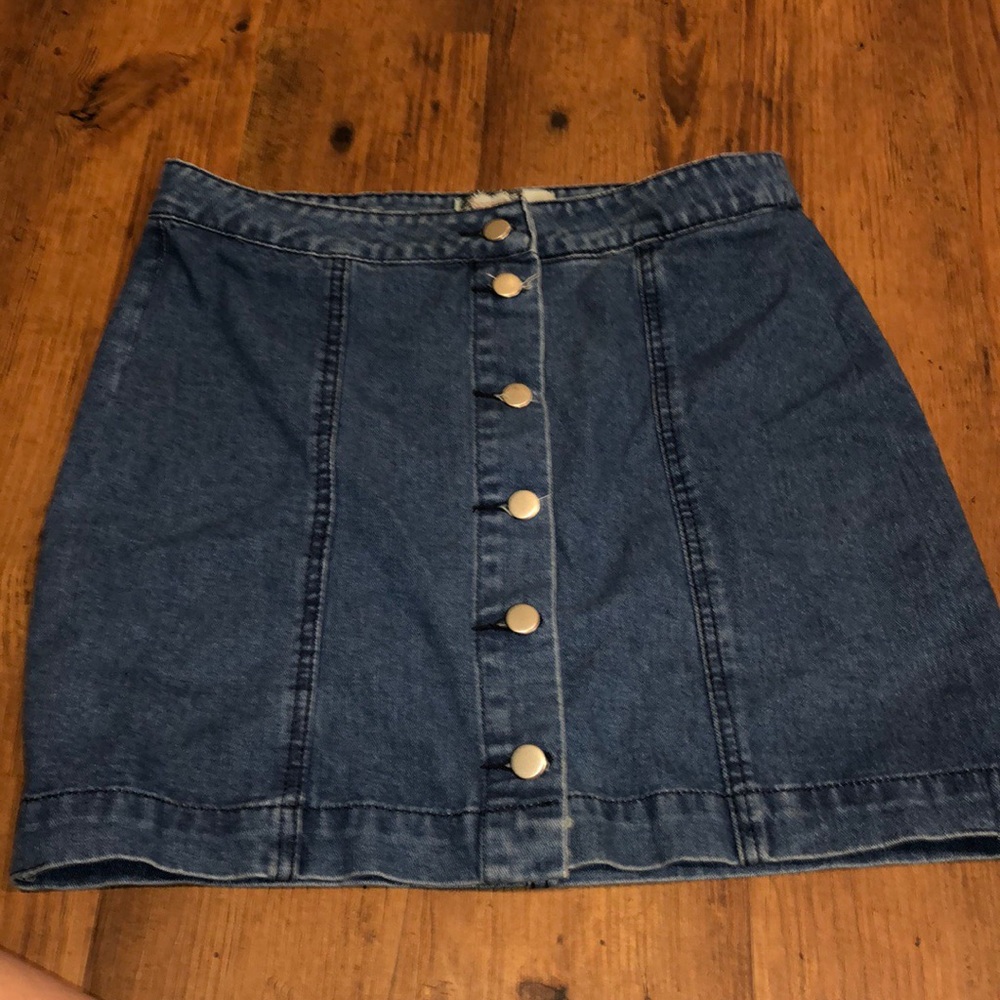 Blue denim Jean skirt